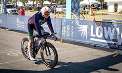 Timmy Samec rides his bike during Lowvelo 2019